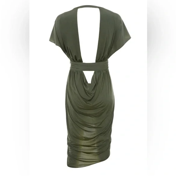 Mistress Rocks Madame Drape Back Slinky Dress - Picture 9 of 15